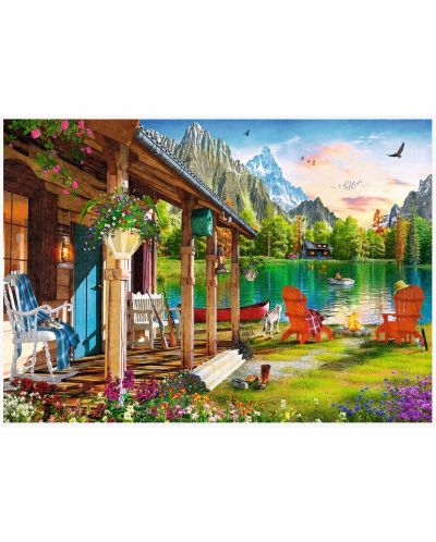 Puzzle Trefl de 500 piese - Cabin in the Mountains - 2
