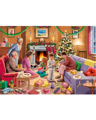  Puzzle Falcon din 4x1000 piese - Falcon - Family Time at Christmas - 4