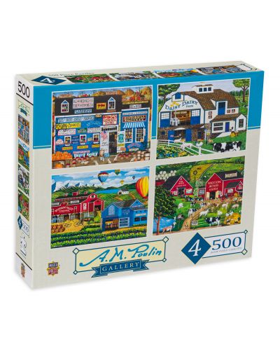 Puzzle Master Pieces din 4 x 500 de piese - În mediul rural - 1