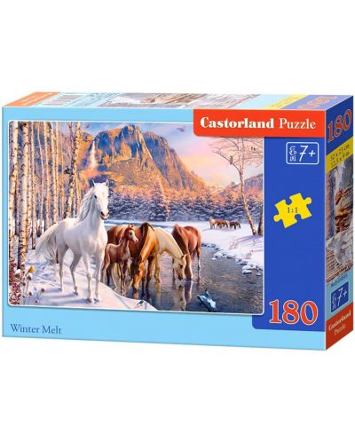Puzzle Castorland 180 de bucăți - Dezgheț de iarnă - 1