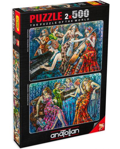 Puzzle Anatolian din 2 x 500 piese - Colorful Notes - 1
