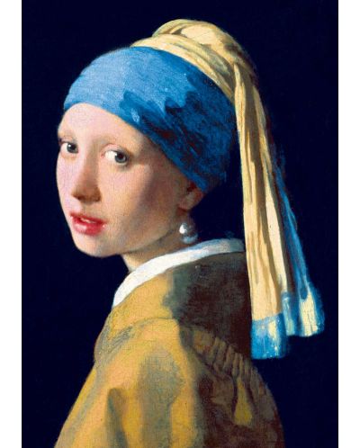 Puzzle Bluebird de 1000 piese - Girl with a Pearl Earring, 1665  - 2