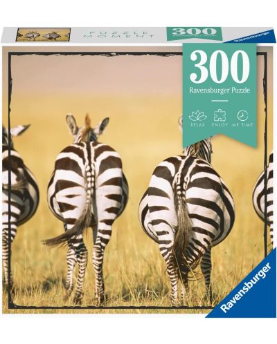 Puzzle Ravensburger din 300 piese - Zebră - 1