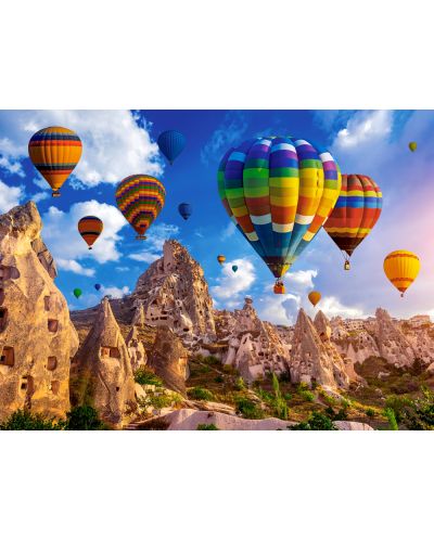 Puzzle Castorland din 2000 de piese - Balonase colorate, Cappadocia - 2