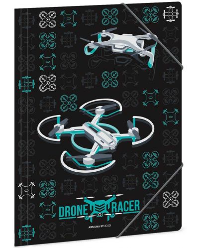 Dosar cu bandă elastică Ars Una Drone Racer A4 - 1