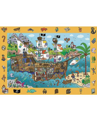 100 de piese Trefl Puzzle - Spy Guy: Pirații - 2