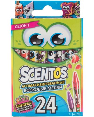Creioane Scentos - parfumate, 24 de culori - 1