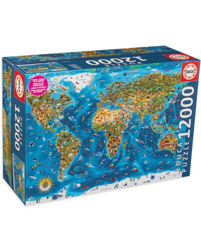 Puzzle Educa de 12 000 piese - Minunile lumii - 1