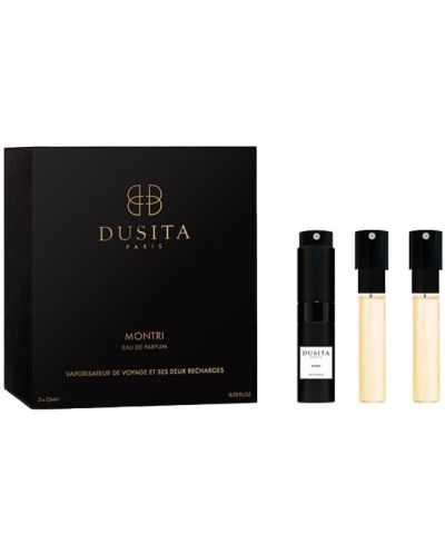 Parfums Dusita Apă de parfum Montri Travel Size Spray + 2 rezerve, 3 x 7.5 ml - 1