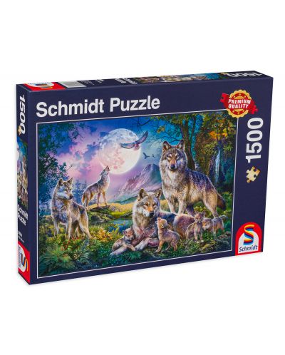 Puzzle Schmidt de 1000 piese - Lupi - 1