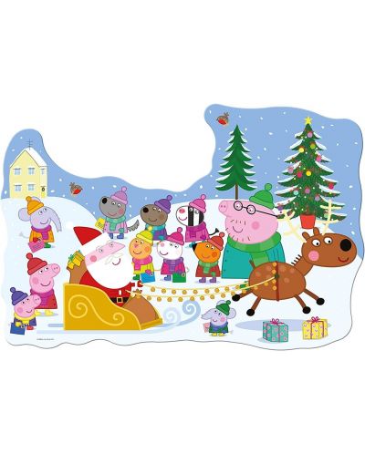 Puzzle de podea  Ravensburger din 32 piese - Crăciunul lui Peppa Pig - 2