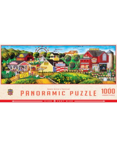 Puzzle panoramic Master Pieces de 1000 piese - Apple Annie's Carnival Pano - 1