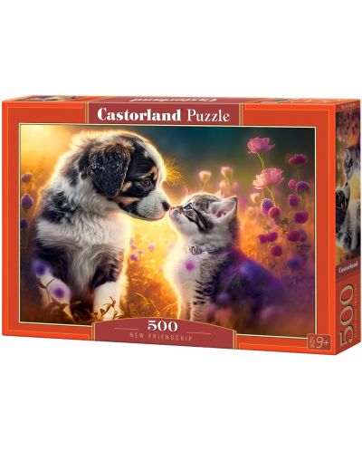 Puzzle Castorland din 500 de piese - Prietenie nouă - 1
