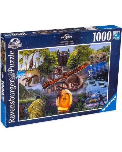 Puzzle Ravensburger 1000 de piese - Jurassic Park - 1