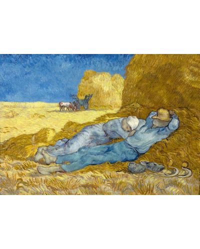Puzzle Bluebird de 1000 piese - The siesta (after Millet), 1890 - 2