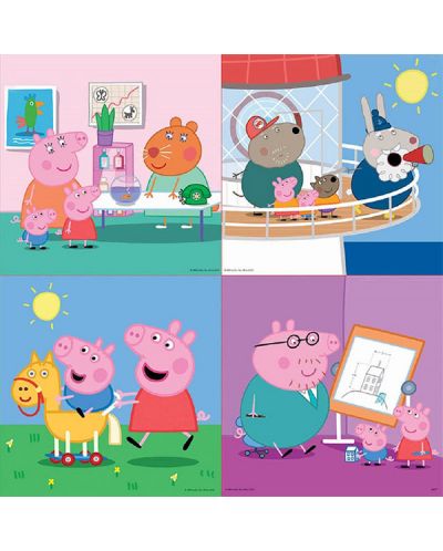 Puzzle Educa 4 in 1 - Aventurile lui Peppa Pig - 2