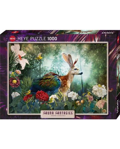 Puzzle Heye de 1000 piese - Fauna Fantasies Jackalope - 1