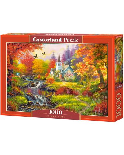 Puzzle Castorland din 1000 de piese - Simțirea toamnei - 1