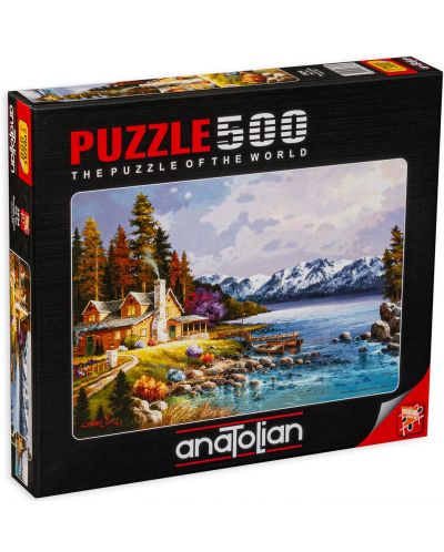 Puzzle Anatolian de 500 piese - Coliba la munte, James Lee - 1