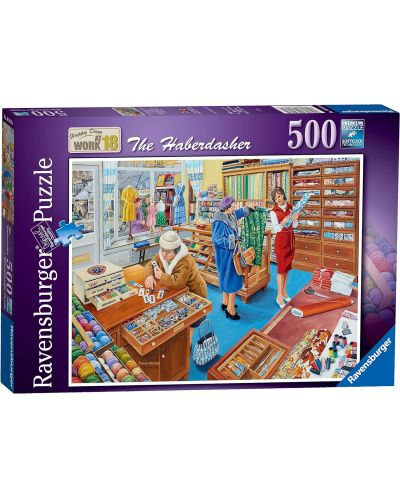 Puzzle de 500 de piese Ravensburger - Happy Days at Work 18: Galanteria - 1