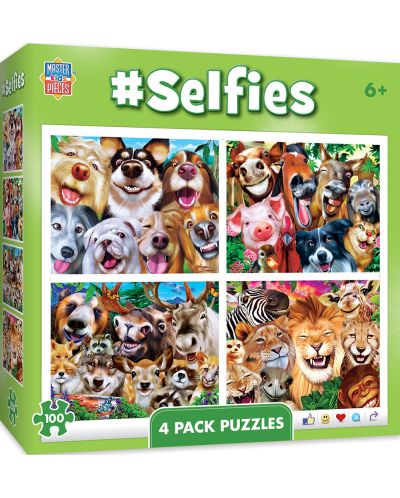 Puzzle Master Pieces 4 in 1 -Selfies 4-Pack - 1