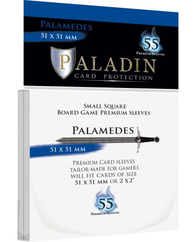 Protectii pentru carti Paladin - Palamedes 51 x 51 (Small Square) - 1
