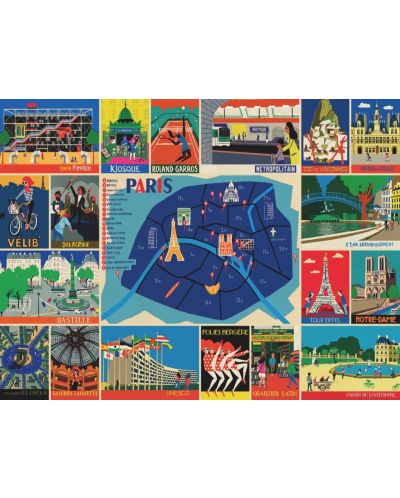 Puzzle New York Puzzle de 500 piese - Paris, colaj - 2