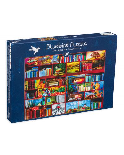 Puzzle Bluebird de 1000 piese - The Library „The Travel” Section - 1