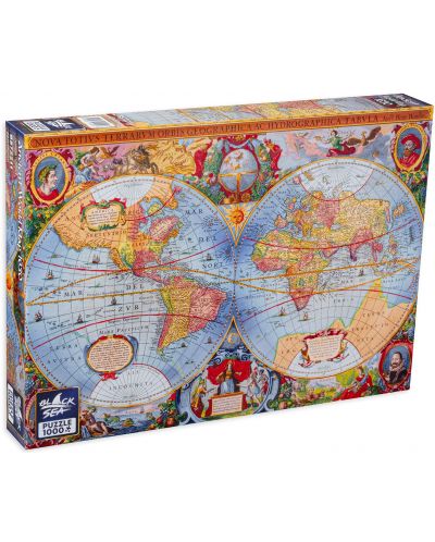 Puzzle Black Sea Premium din 1000 de piese - Harta antica a lumii, 1630 - 1