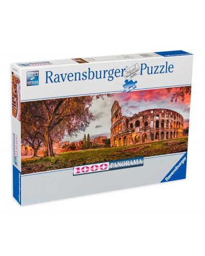 Puzzle panoramic Ravensburger de 1000 piese - Apus la Colosseum - 1