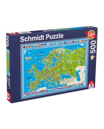 Puzzle Schmidt de 500 piese - Discover Europe - 1