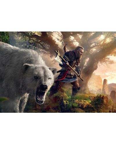 Bun Loot Puzzle de 1000 de piese - Assassin's Creed Valhalla: Eivor & Polar Bear  - 2