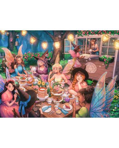 Puzzle Ravensburger de 300 de piese - O petrecere magică cu ceai - 2