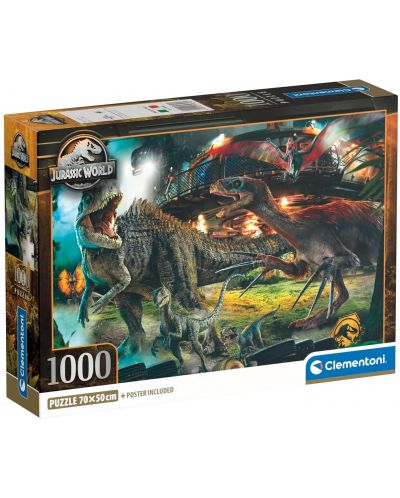 Puzzle Clementoni din 1000 piese - lumea jurasică - 1