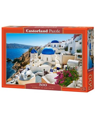 Puzzle Castorland din 500 de piese - Vara in Santorini - 1