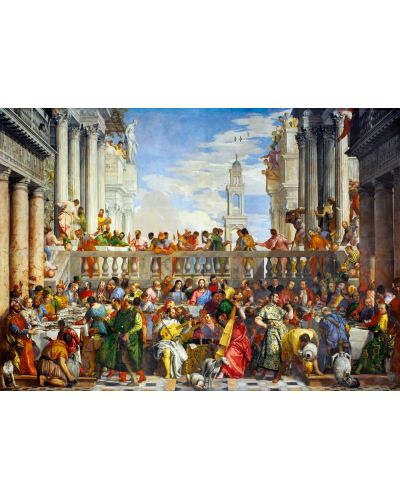 Puzzle Bluebird de 1000 piese - The Wedding at Cana, 1563 - 2