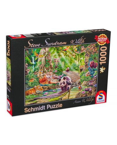 Puzzle Schmidt din 1000 de piese - Lumea salbatica a Asiei - 1