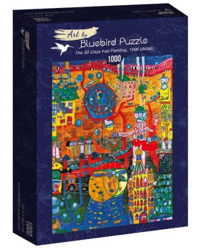 Puzzle Bluebird de 1000 piese - The 30 Days Fax Painting, 1996 - 1