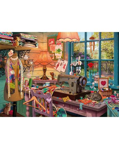 Puzzle-ghicitoare Schmidt de 1000 piese - Steve Read In The Sewing Room - 2