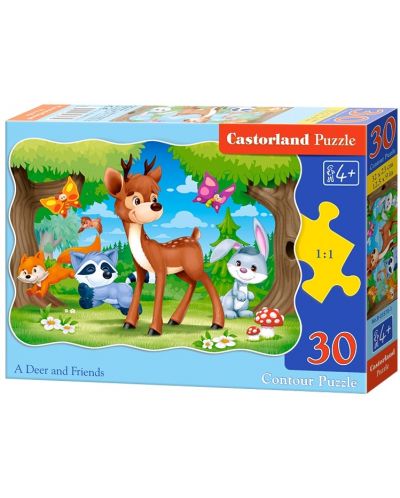 Puzzle Castorland de 30 piese - Prieteni din padure - 1