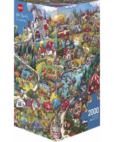 Puzzle Heye de 2000 piese - Go camping - 1