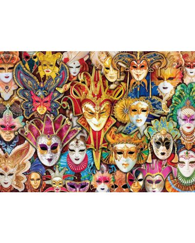 Puzzle Eurographics cu 1000 de piese - Masti de carnaval din Venetia - 2