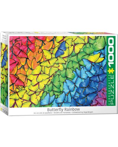 Puzzle Eurographics de 1000 piese - Butterfly Rainbow - 1