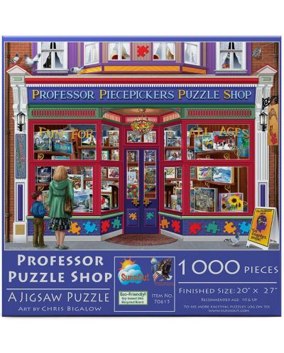 Puzzle SunsOut de 1000 piese - Bigalow Illustrations, Professor Puzzle Shop - 1