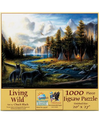 Puzzle SunsOut din 1000 de piese - Viața sălbatică - 1