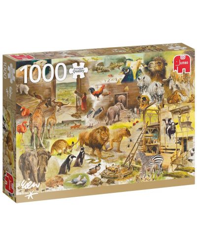 Puzzle Jumbo de 1000 piese -Building Noah's Ark - 1