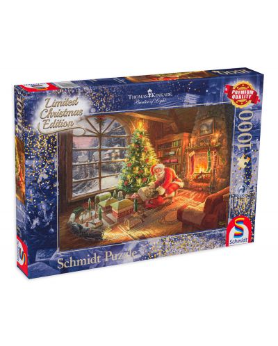 Puzzle Schmidt de 1000 piese - Thomas Kinkade Santa's Special Delivery - 1