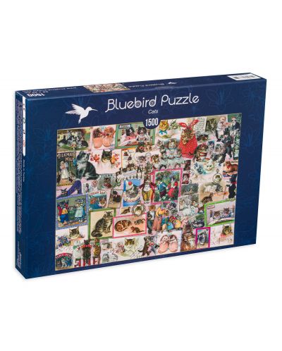 Puzzle Bluebird de 1500 piese - Pisici - 1