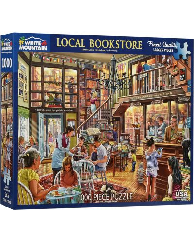 Puzzle  White Mountain de 1000 piese -Local Book Store - 1