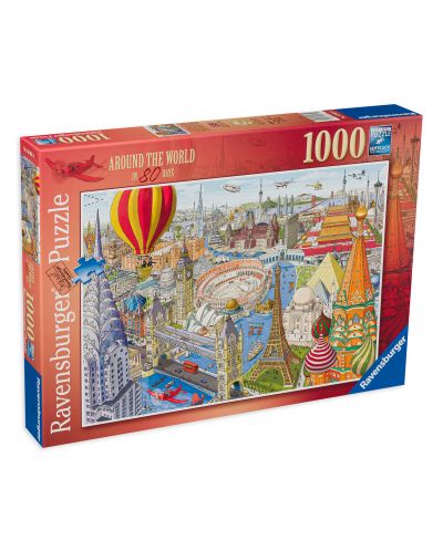 Puzzle Ravensburger cu 1000 de piese - În jurul lumii în 80 de zile - 1